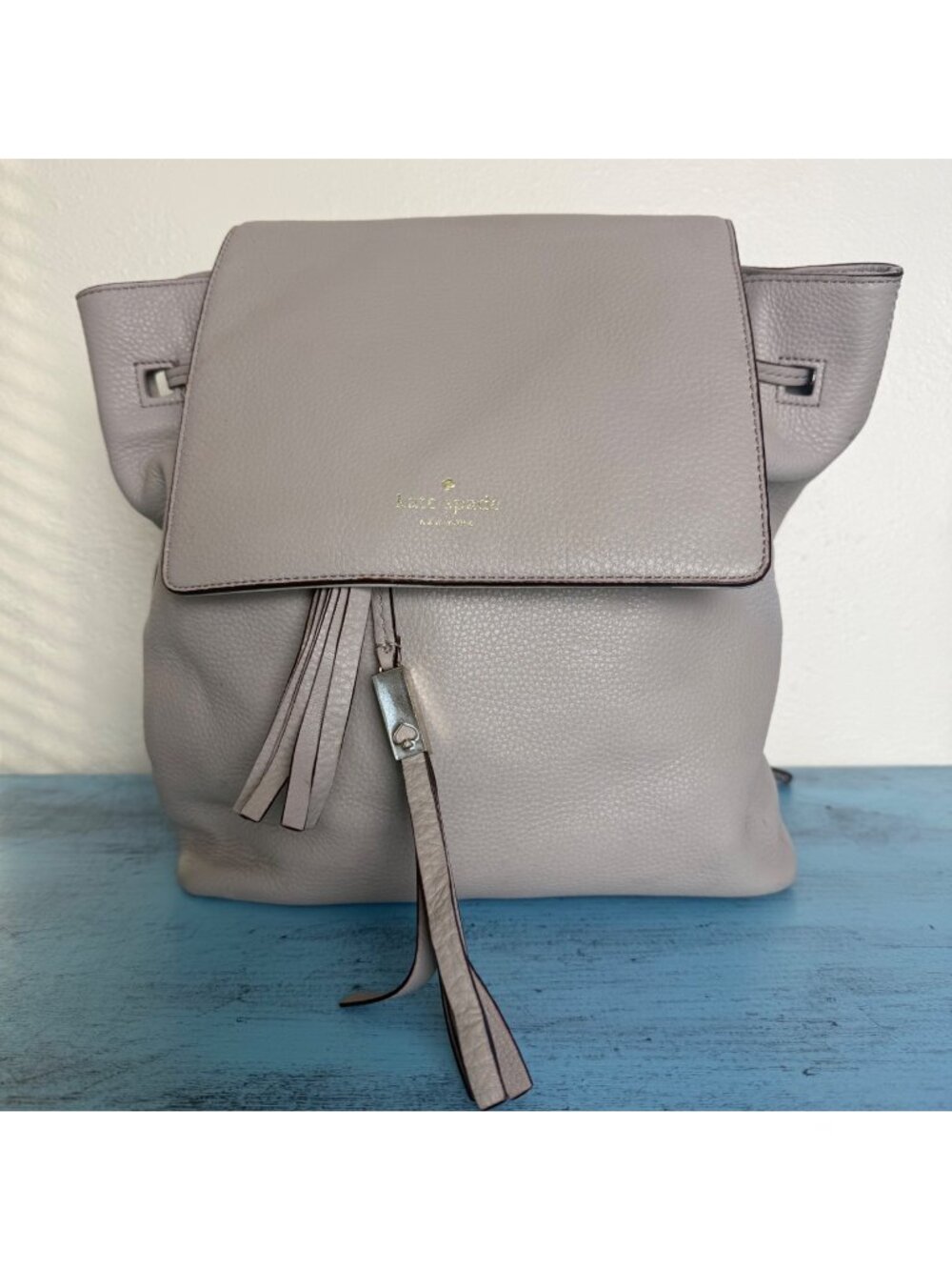 Kate Spade New York Leather Backpack Taupe